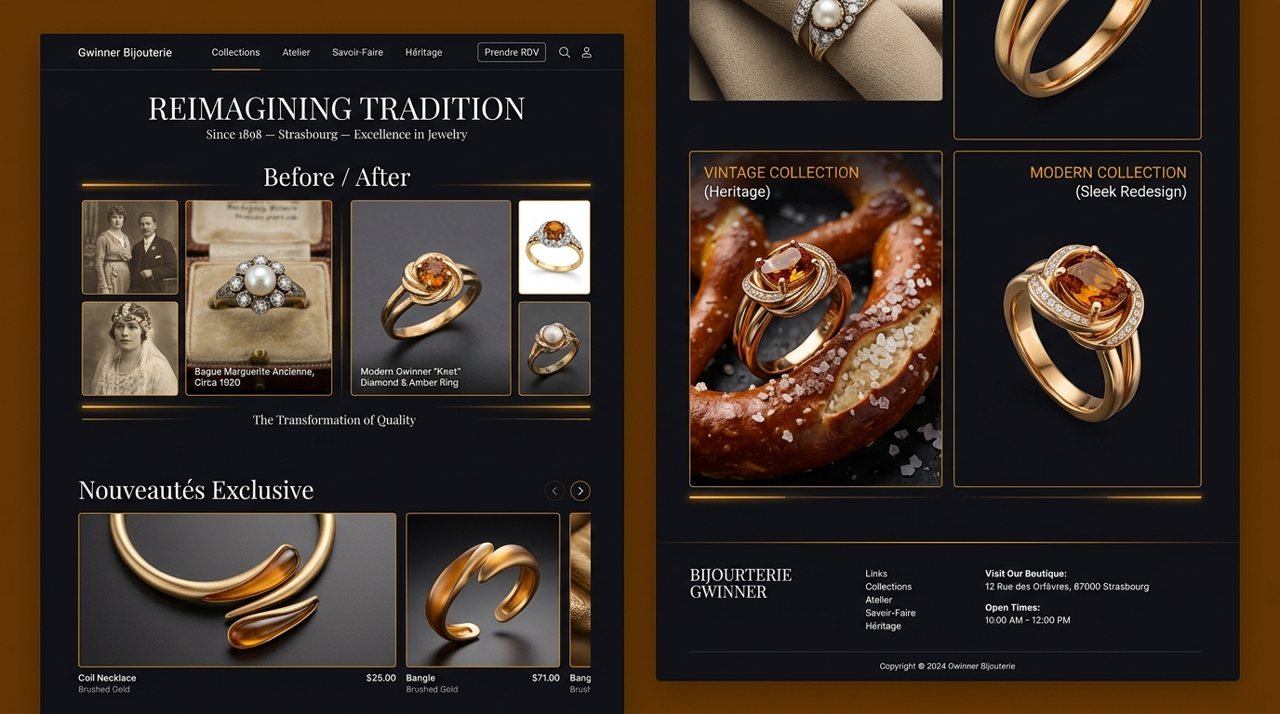 Vorschau der Website der Bijouterie Gwinner, Straßburg