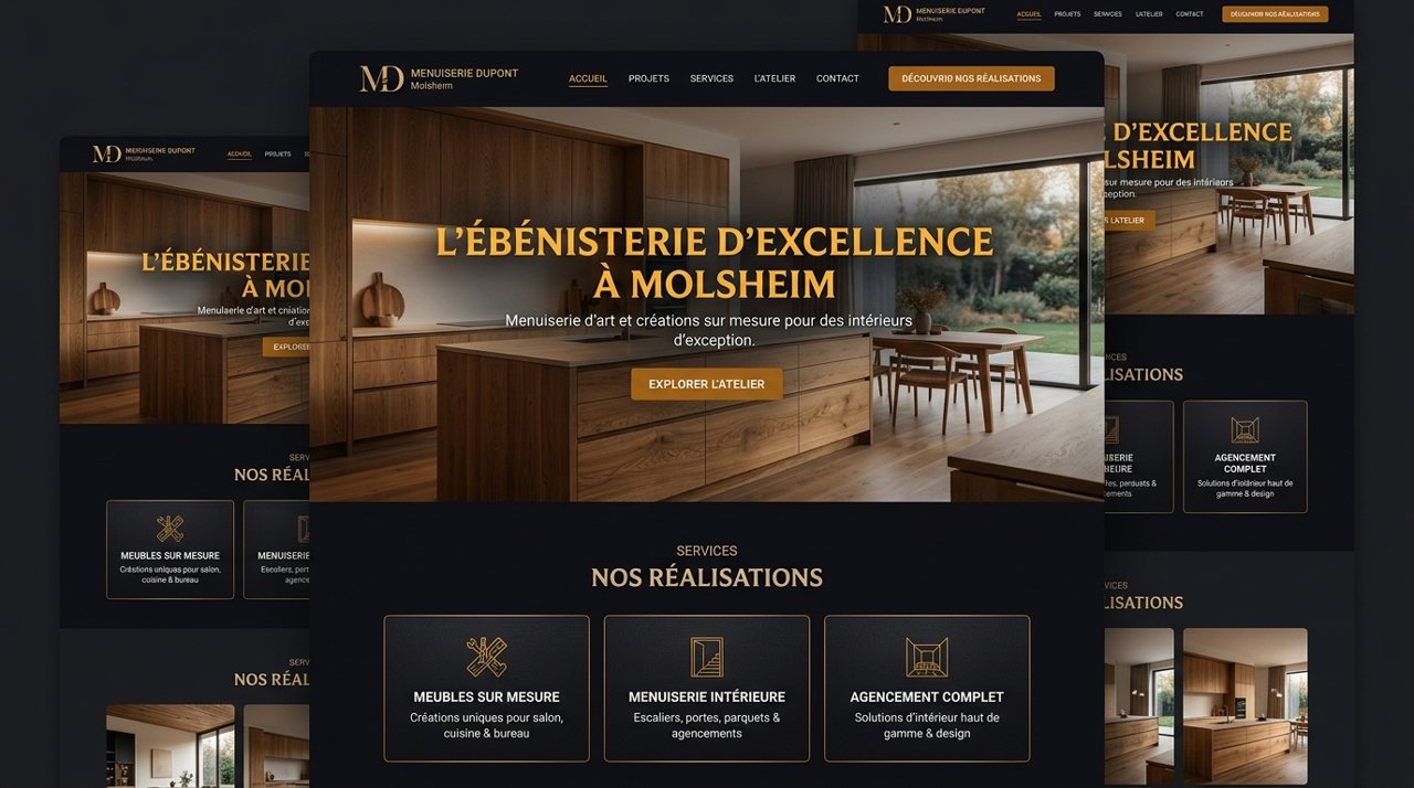Vorschau der Website der Menuiserie Dupont, Schreiner in Molsheim